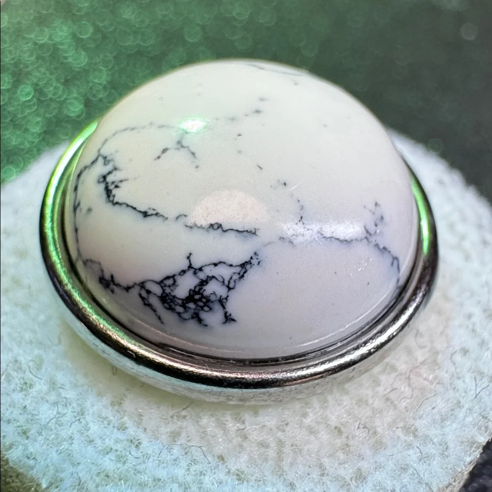NUGZ USA 20mm White & Gray Faux stone #2 - Picture 2 of 4